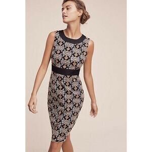New Anthropologie x HD Paris Cutwork Column Geo Dress $178 Size 2